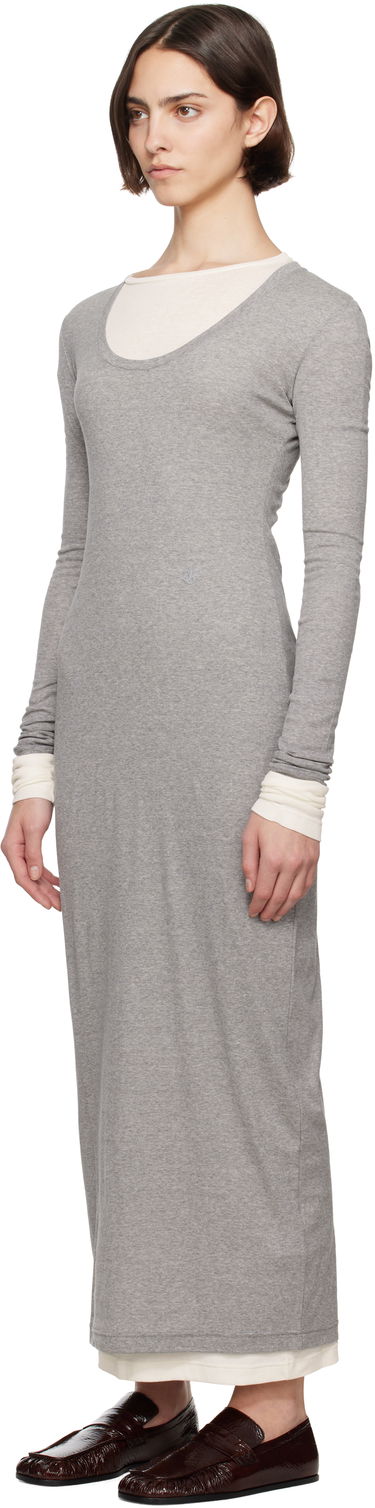 Kjole Jil Sander Layered Maxi Dress Grå | J40FV0103_JTN357, 3
