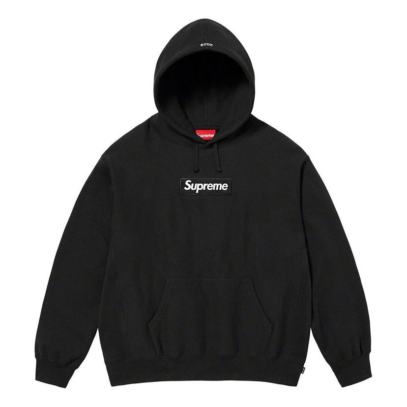 Sweatshirt Supreme Box Logo Hoodie Sort | SUP-FW23-226