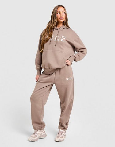 Joggingbukser Nike Sportswear Phoenix Fleece High-Rise Pants Brun | IH4055-214, 4