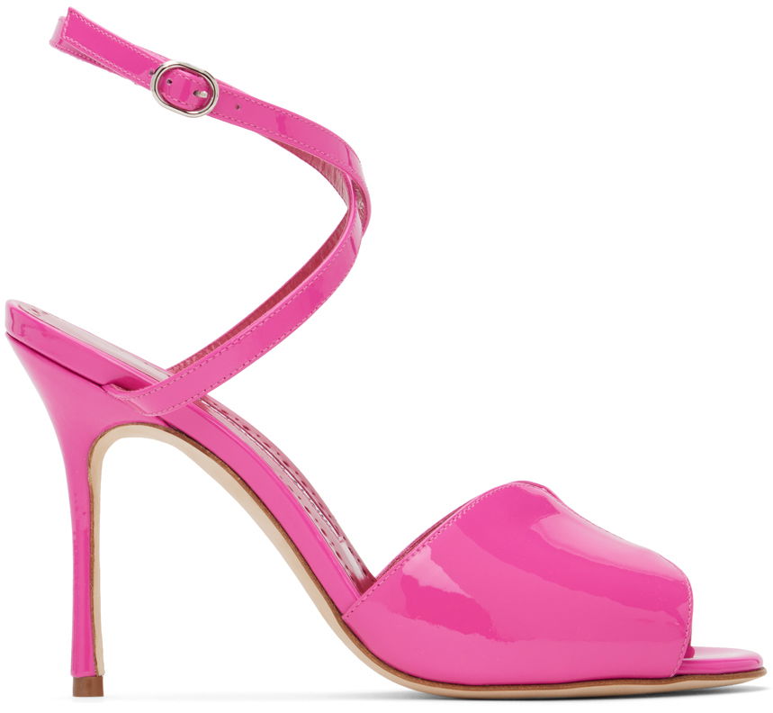 Skopleje Manolo Blahnik Manolo Blahnik Hourani 105 Heeled Sandals Lyserød | 123-2189, 0