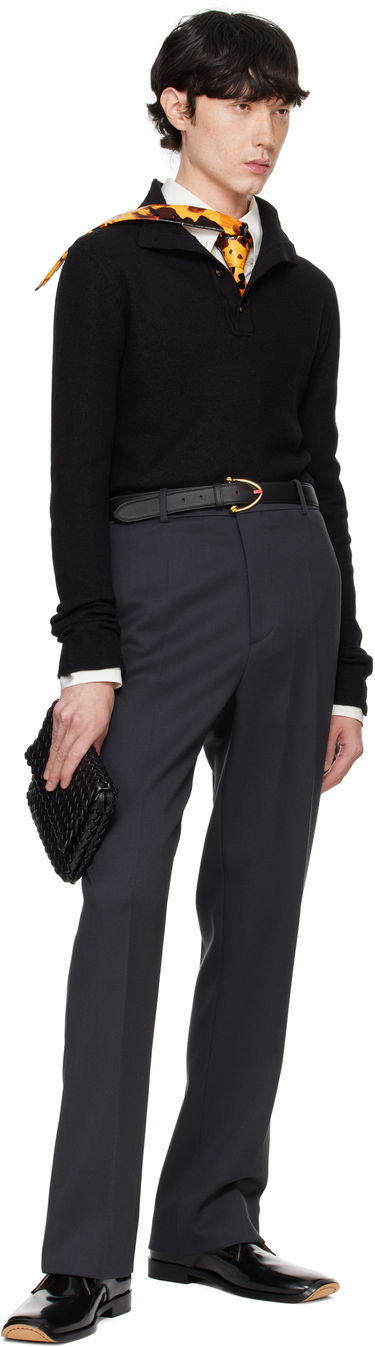 Skuldertaske Bottega Veneta Bottega Veneta Cobble Intrecciato Messenger Bag Sort | 804457-V01D1-8425, 3