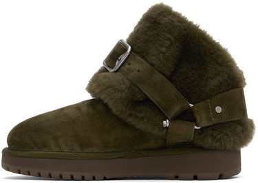 Sneakers og sko Burberry Burberry Shearling Chubby Boots Grøn | 8092544, 2