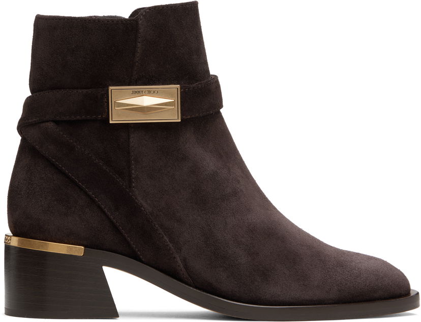 Tøj Jimmy Choo Jimmy Choo Diantha 45 Suede Ankle Boots Brun | DIANTHA 45 HLJ