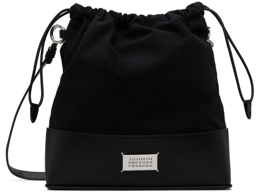 Skuldertaske Maison Margiela Drawstring Small Backpack Sort | SB2WA0011 P4348