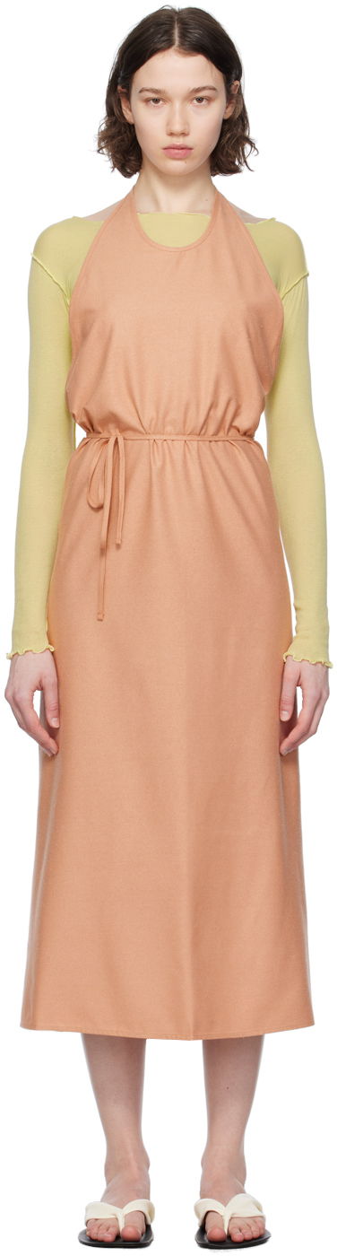 Kjole Baserange Midi Halter Dress with Tie Waist Lyserød | DRAP-WS-SU24, 0