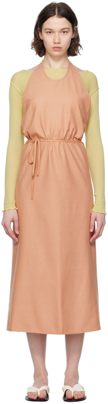 Kjole Baserange Midi Halter Dress with Tie Waist Lyserød | DRAP-WS-SU24, 0