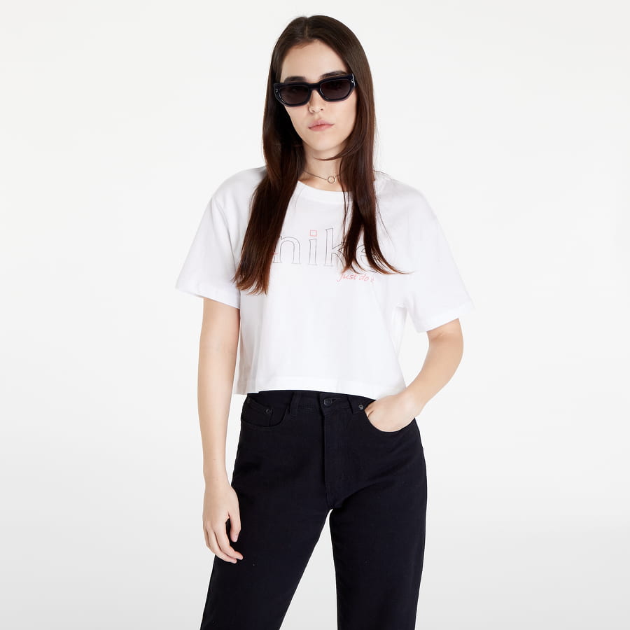 T-shirt Nike Sportswear Cropped T-Shirt Hvid | DV9947-100, 0