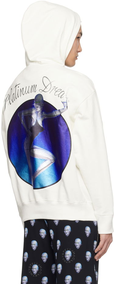 Sweatshirt Stella McCartney Stella McCartney Printed Hoodie Hvid | 6018463SPY76, 2