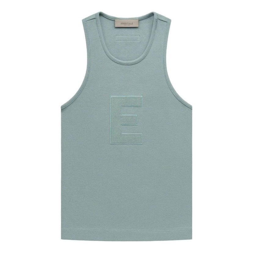 Tanktop Fear of God Fear of God Essentials Waffle Tank Grøn | FOG-SS23-230