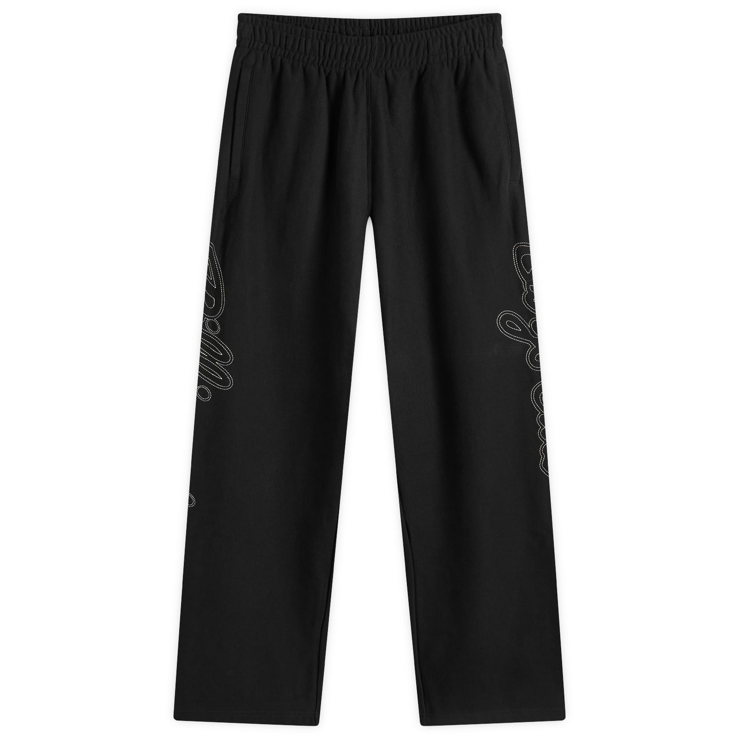 Joggingbukser BILLIONAIRE BOYS CLUB Script Logo Chainstitch Wide Leg Sweatpants Sort | B24418-BLK, 1