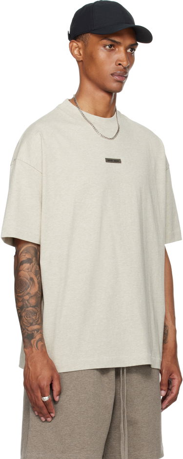 T-shirt Fear of God Fear of God ESSENTIALS Classic Fit T-Shirt Beige | 125SP254192F, 1