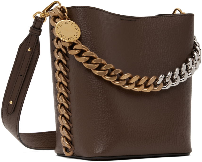 Håndtaske Stella McCartney Alter Mat Grainy Chain Shoulder Bag Brun | 7B0033WP0316, 1