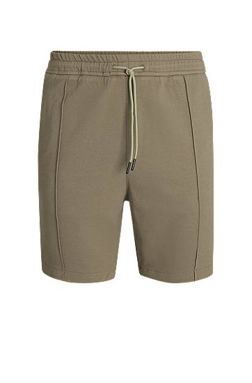 Shorts BOSS Relaxed-Fit Stretch Oxford Shorts Grøn | 50534647