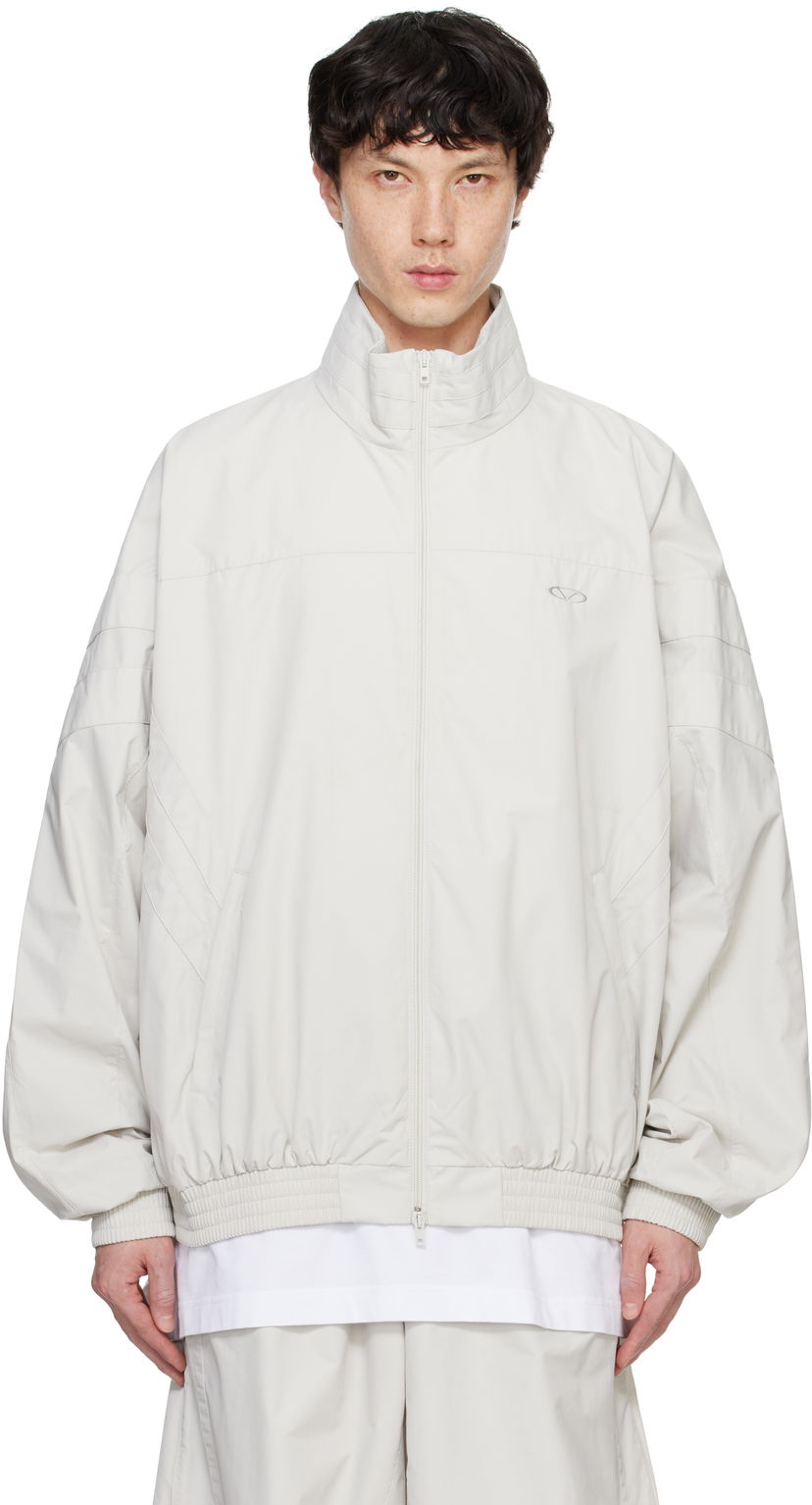 Vindjakke VETEMENTS Oval Logo Track Jacket Beige | UA66JA370W
