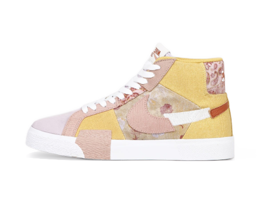 Skateboarding Nike SB Blazer Mid PRM Sanded Gold Flerfarvet | DM0859-700