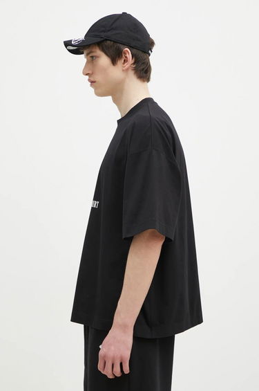 T-shirt VETEMENTS 'VET' Cropped Boxy T-Shirt Sort | UA66TR685B, 1