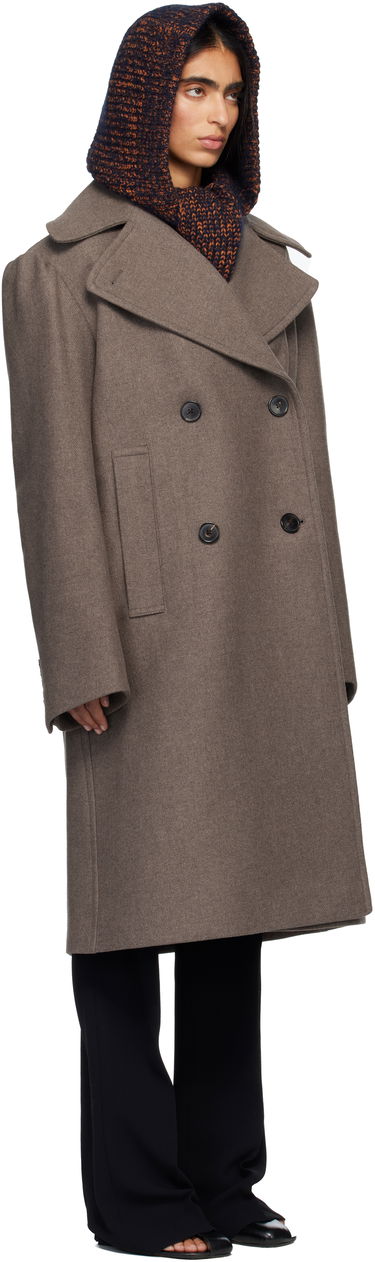Frakker Dries Van Noten Dries Van Noten Double-Breasted Coat Brun | 252-010270-2216, 1