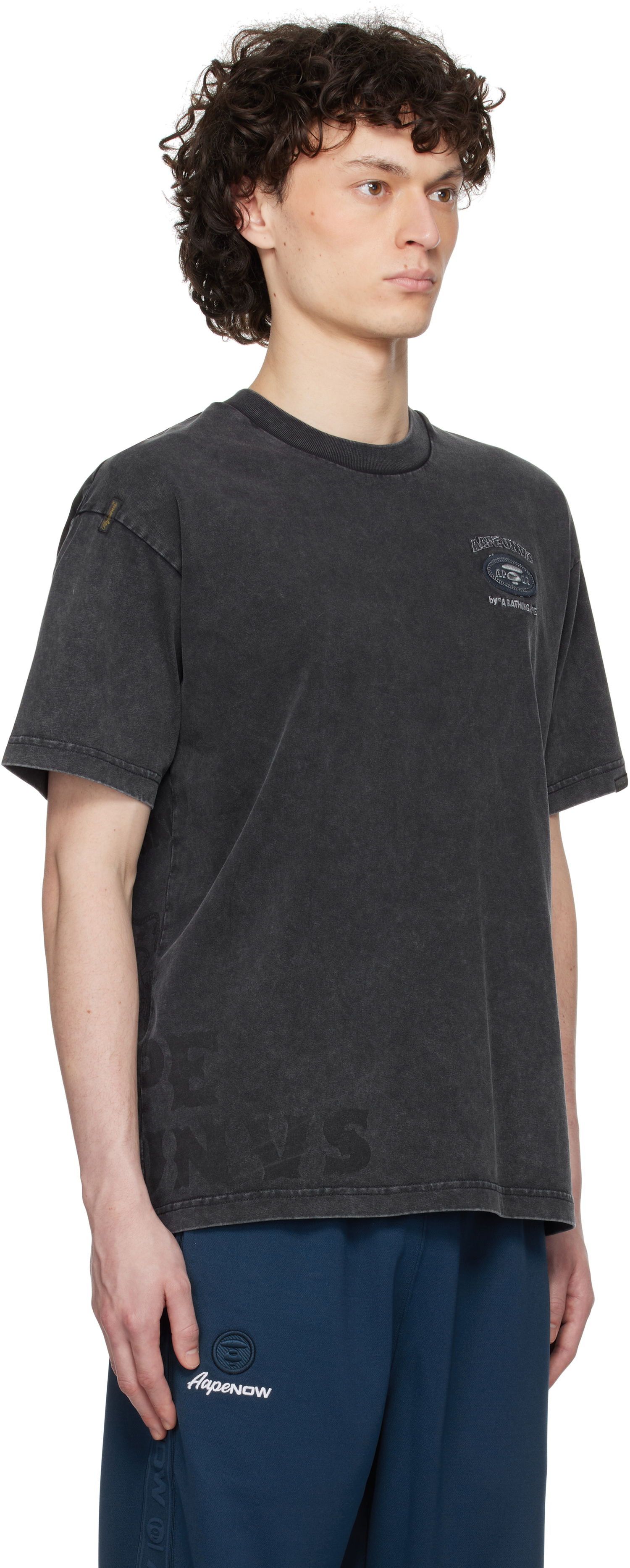 T-shirt AAPE by A Bathing Ape AAPE by A Bathing Ape Fancy Main T-Shirt Sort | AAPTEM1671XXNBKL, 1