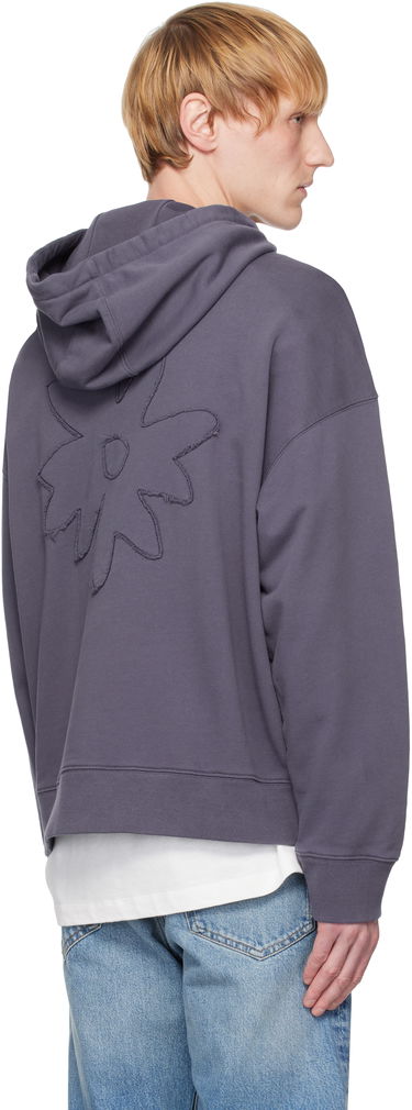 Sweatshirt MAISON KITSUNÉ Maison Kitsuné Crafted Daisy Oversize Hoodie Grå | OM00701KM0001, 2