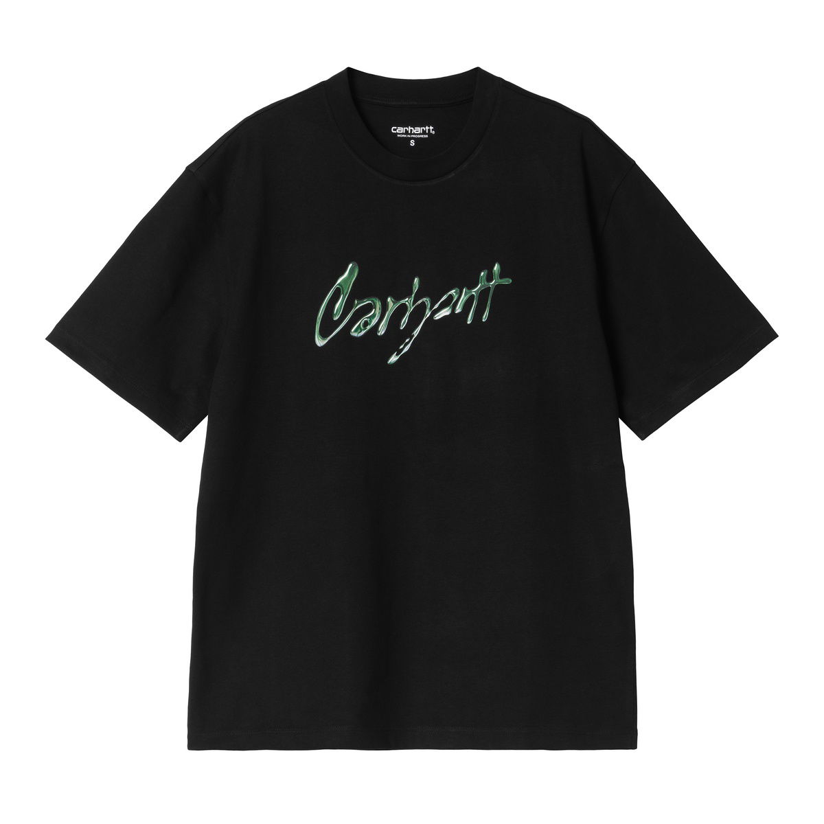 T-shirt Carhartt WIP Short Sleeve Drip Script T-Shirt Sort | I034404_2, 0