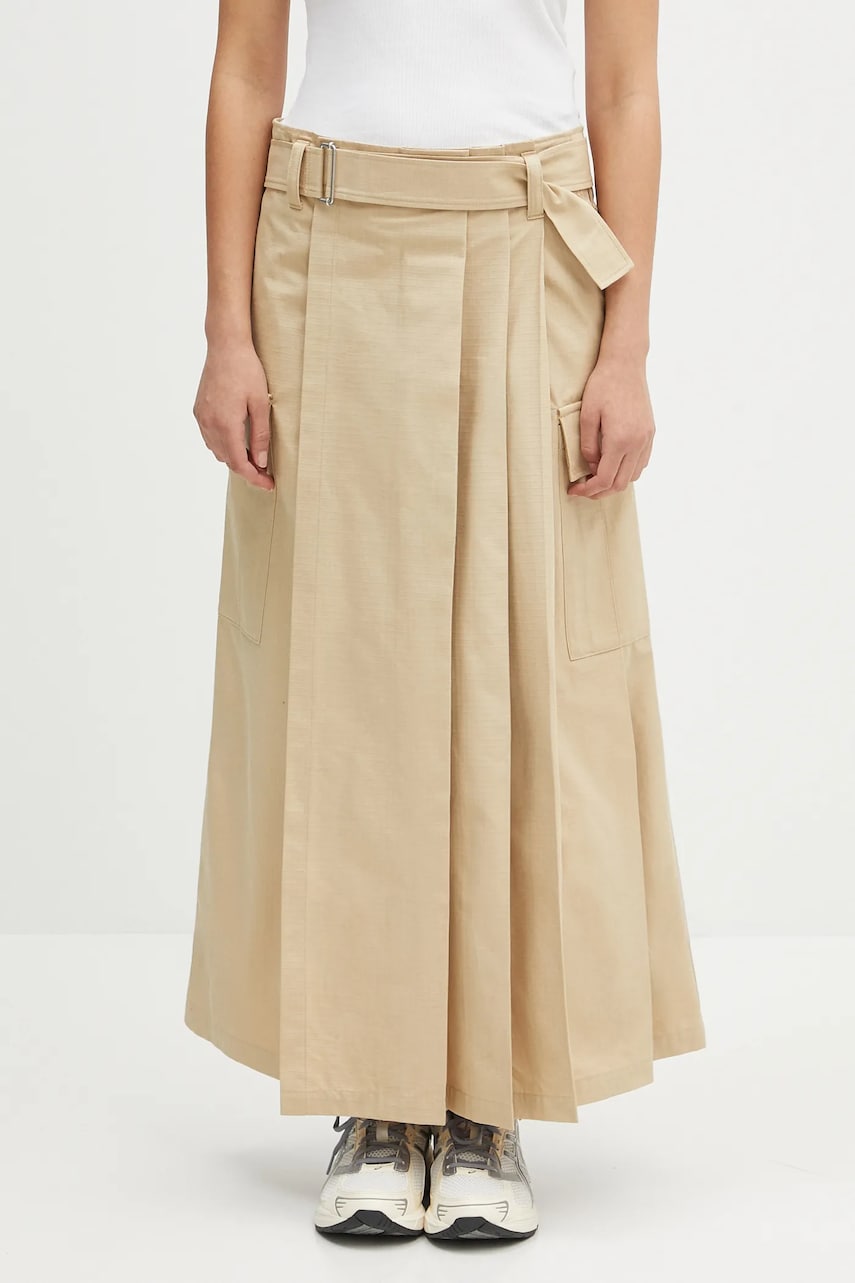 Nederdel KENZO Kenzo Maxi Pleated Skirt Beige | FF52JU3039DL.11, 0