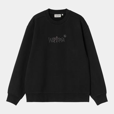 Sweatshirt Carhartt WIP W' Wiptopia Script Sweatshirt Sort | I035515_26, 3