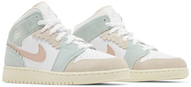 Sneakers og sko Jordan Air Jordan 1 Mid SE Pink Oxford (GS) Hvid | DZ5361-100, 4