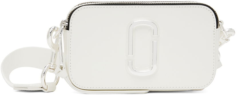 Skuldertaske Marc Jacobs Marc Jacobs 'The Snapshot DTM' Camera Bag Hvid | M0014867