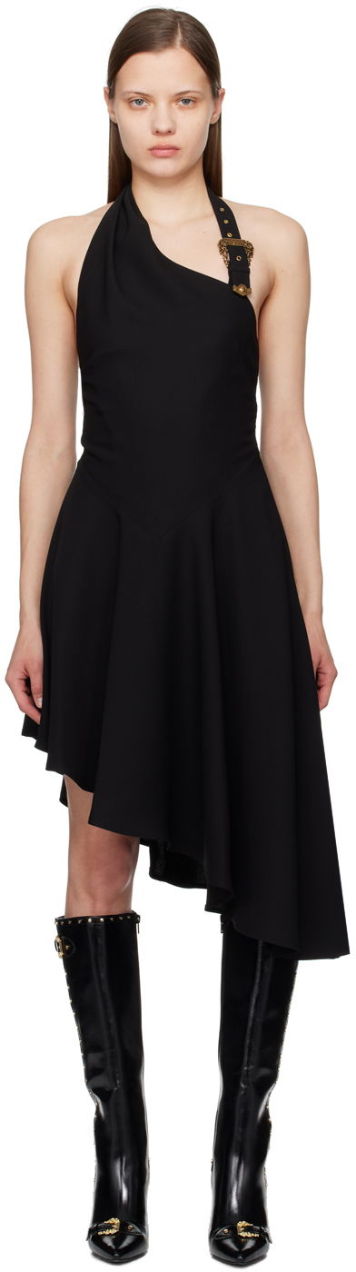 Kjole Versace Couture Black Baroque Buckle Minidress Sort | E76HAO917_EN0302, 0