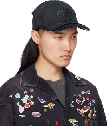 Kasket Maison MIHARA YASUHIRO Maison MIHARA YASUHIRO CA4LA Edition Crushed Detail Cap Sort | A14AC401, 1