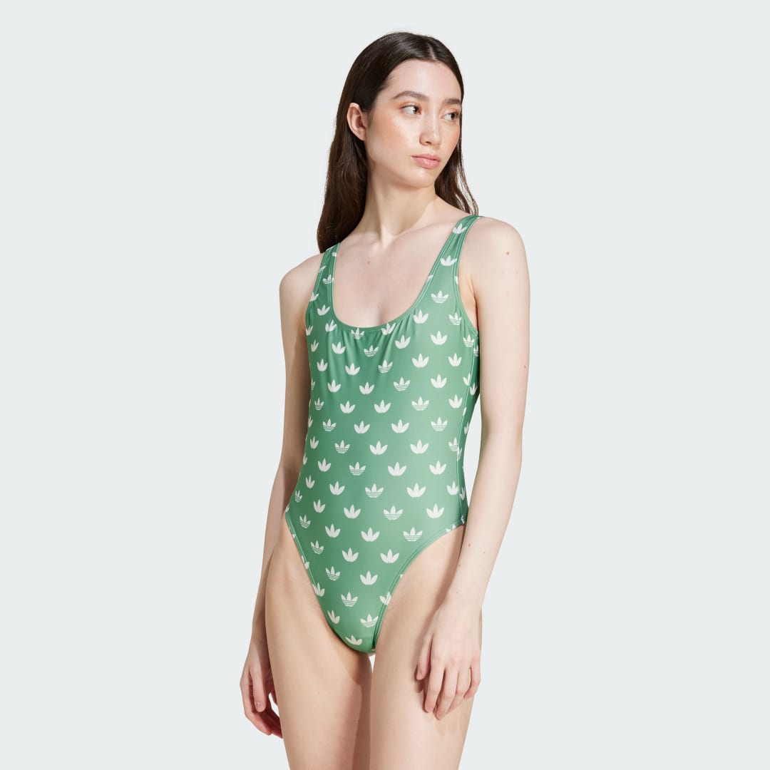 Badetøj adidas Performance Monogram Grøn | IY1532, 0