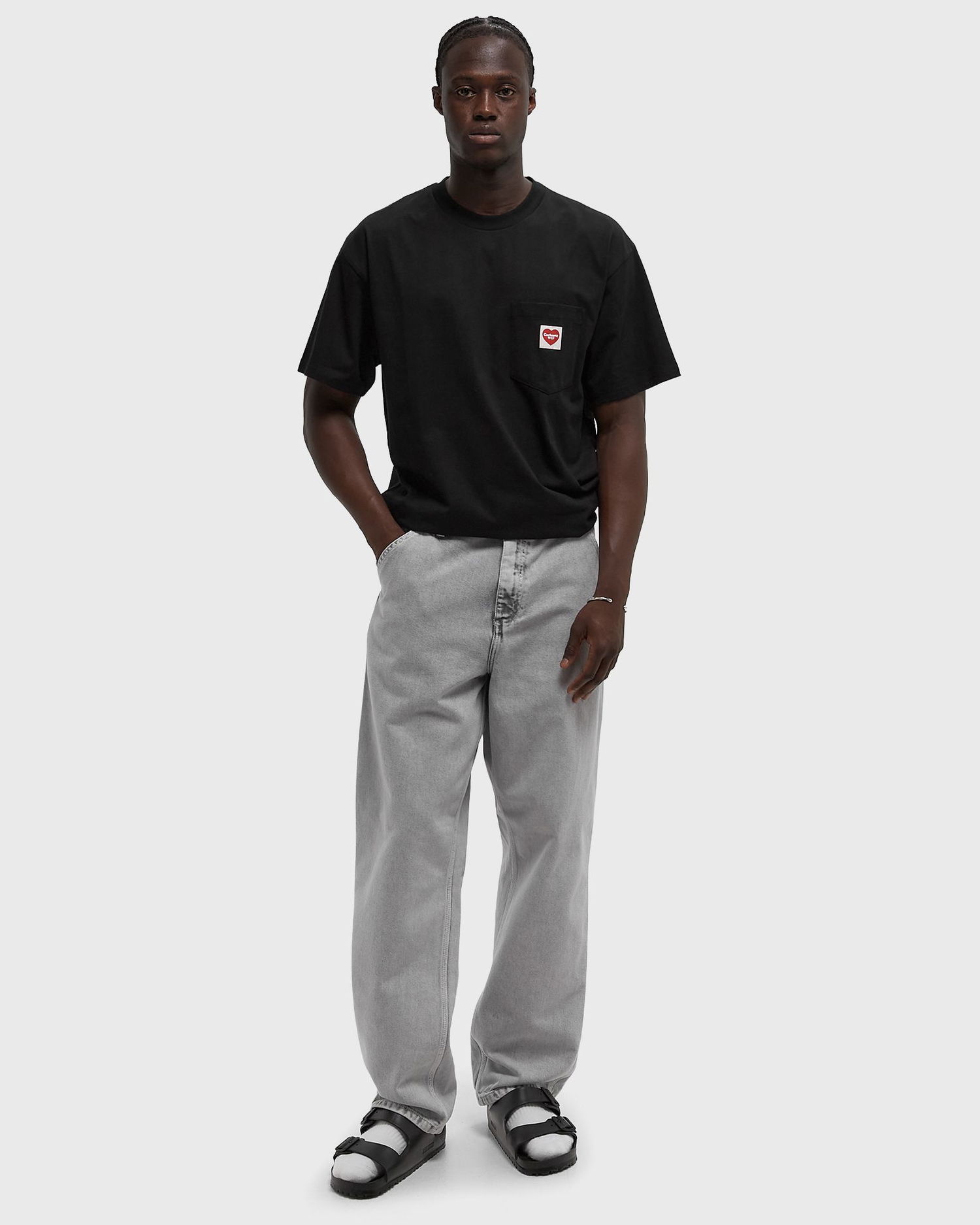 Bukser Carhartt WIP Single Knee Pants Grå | I035826-89.5F, 1