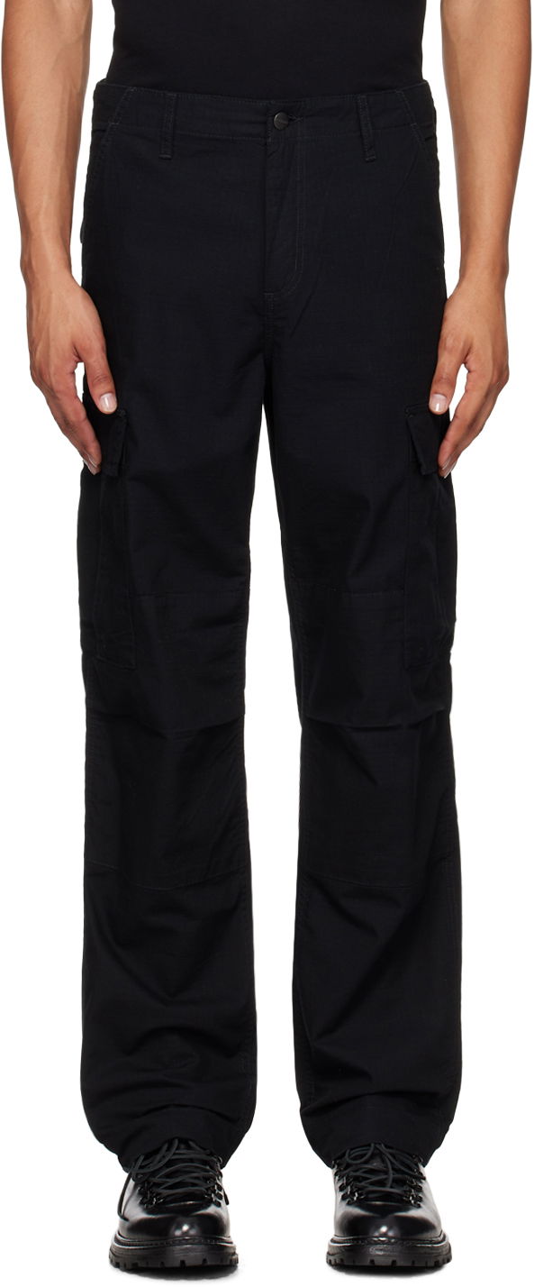 Cargo bukser Carhartt WIP Regular Fit Cargo Pants Sort | I032467