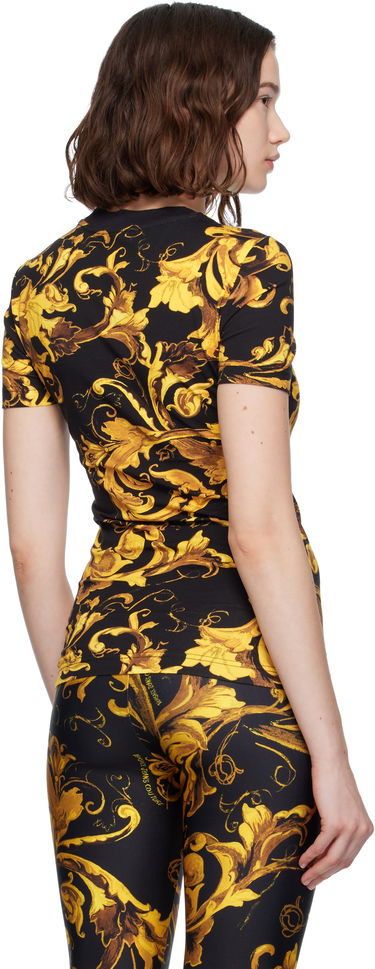 T-shirt Versace Versace Jeans Couture Barocco Jersey T-shirt Sort | E79HAH608_EJS504, 2