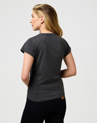 T-shirt Wrangler Wild West Graphic Slim Shrunken T-Shirt XS Grå | 112370767:XS, 1