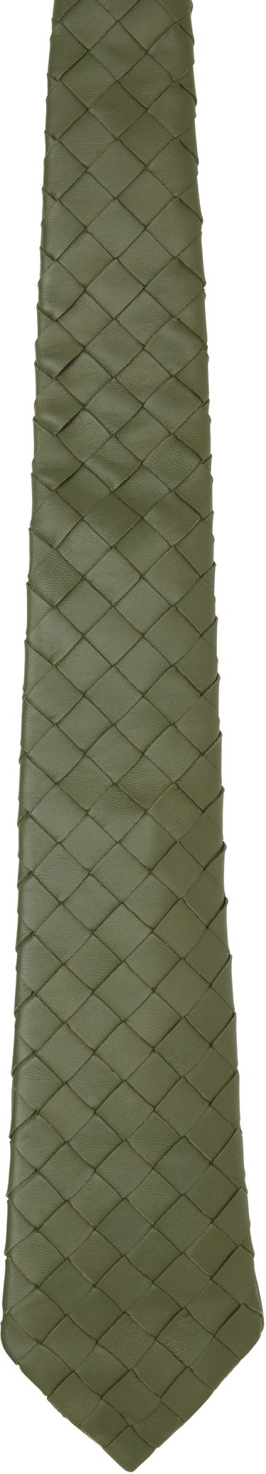 Tørklæde Bottega Veneta Bottega Veneta Intrecciato Leather Tie Grøn | 813612 V2JG0, 0