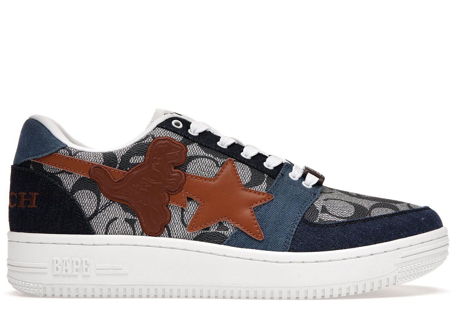 Sneakers og sko BAPE Bape Sta Low Coach "Blue" Mørkeblå | 1H74-191-901, 0