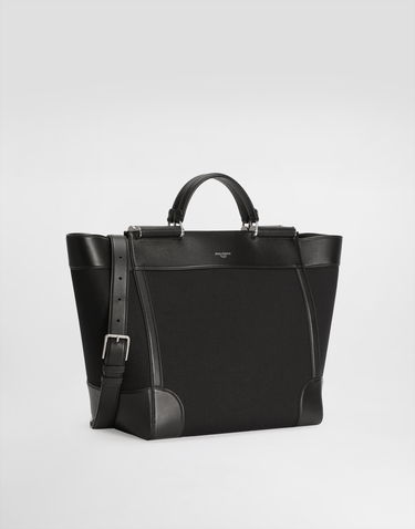 Mulepose Dolce & Gabbana Dolce & Gabbana Calfskin and Panama Tote Bag Sort | BM2448A9C218B956, 1