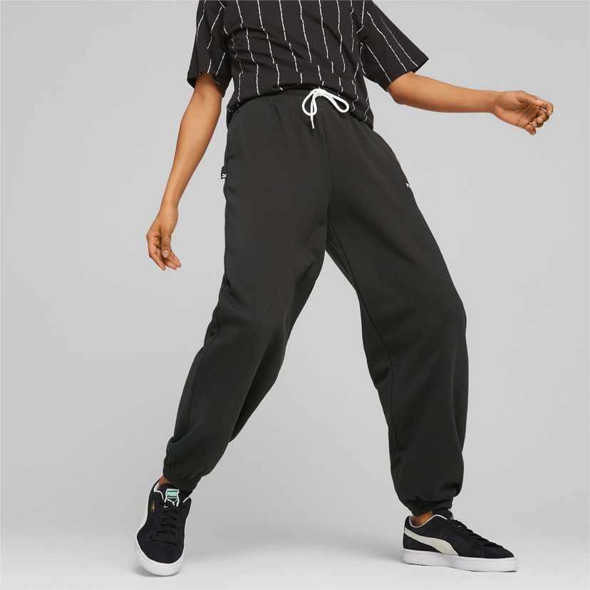 Joggingbukser Puma TEAM Sweatpants Sort | 538382_01