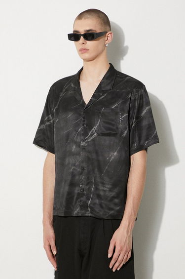 Skjorte Stampd STAMPD Regular Fit Shirt with Classic Collar Sort | SLA.M3313BD.BMB, 3