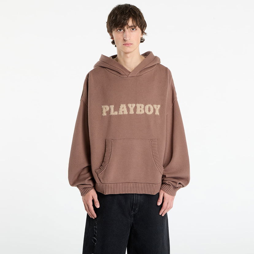 Sweatshirt Footshop Playboy x FTSHP Sweater Hoodie UNISEX Brown Brun | FTSHP_518