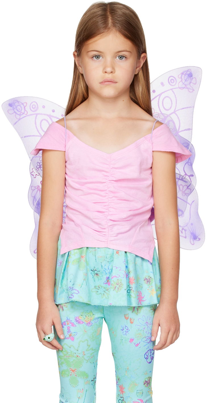 T-shirt Collina Strada Collina Strada Fairy Wings Lyserød | CSK1009