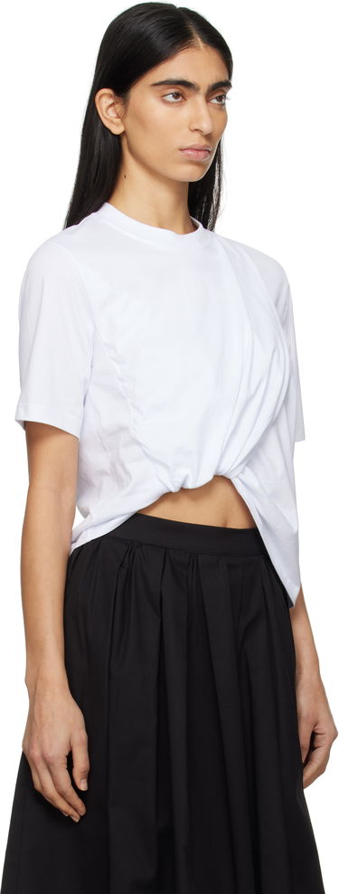 T-shirt MSGM Gathered T-Shirt Orange | 3841MDM114 257002, 4