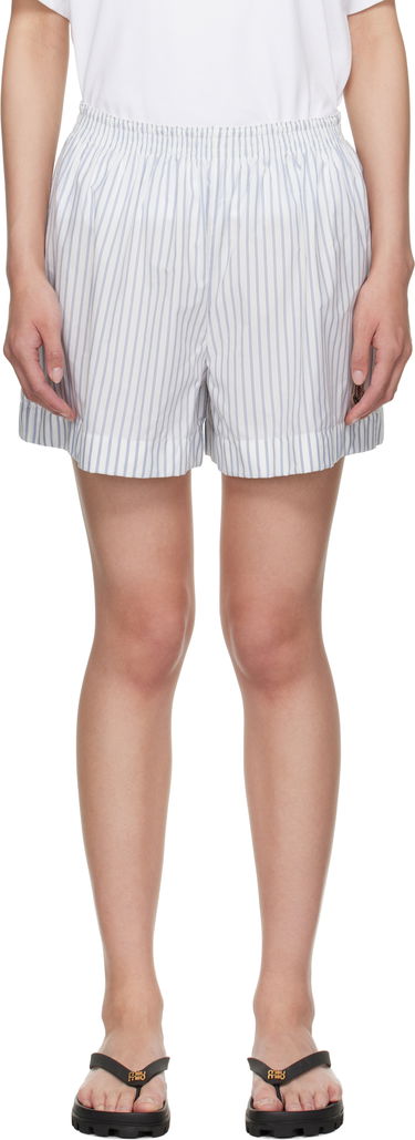 Shorts Moncler Moncler Striped Shorts Hvid | K20932B00006598S1, 0
