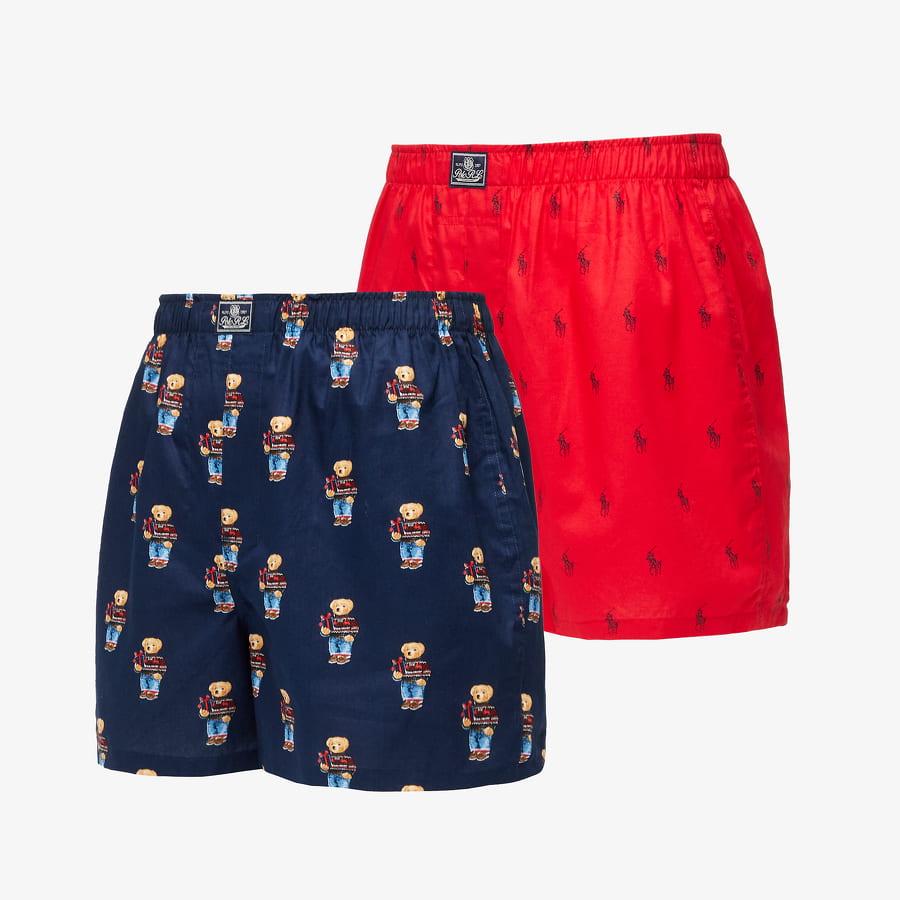 Shorts Polo by Ralph Lauren Polo Ralph Lauren Cotton Boxer 2-Pack Rød | 714916016002, 0