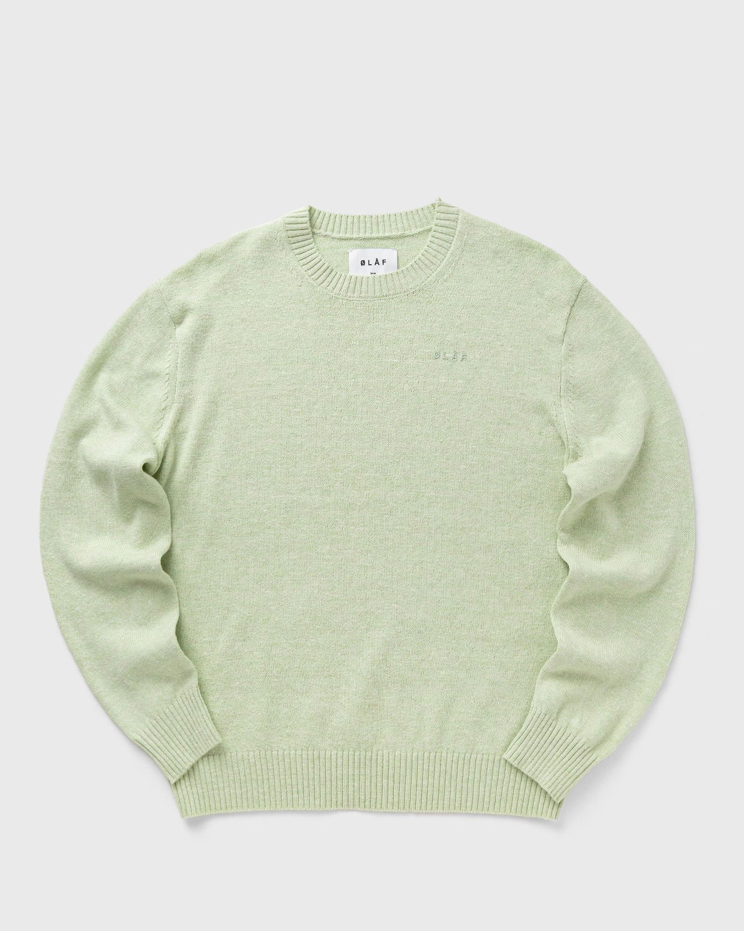 Sweater ØLÅF Olaf Essential Knit Pullover Grøn | M200701-PALE-GREEN, 0