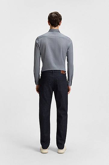 Jeans BOSS Maine Regular-Fit Comfort-Stretch Jeans Mørkeblå | 50509918, 1