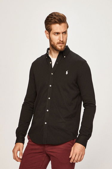 Skjorte Polo by Ralph Lauren Shirt Sort | 710654408008, 0
