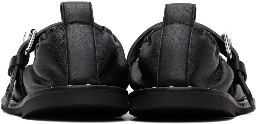 Sneakers og sko Stella McCartney Stella McCartney Star-Studded Ballerina Flats Sort | 810429W1IL0, 1
