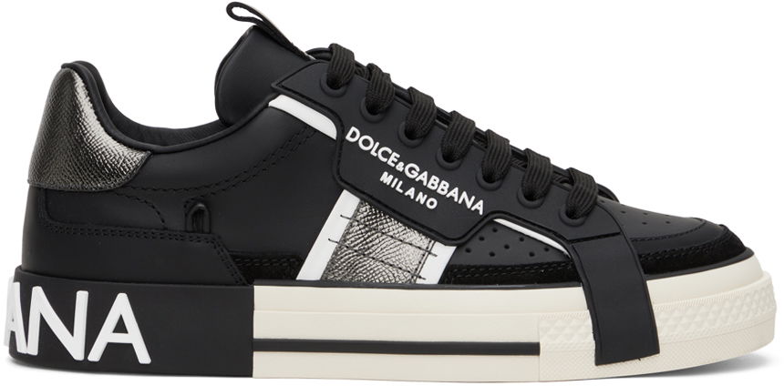 Sneakers og sko Dolce & Gabbana Black & Silver NS1 Sneakers Sort | CS1863AO223, 0